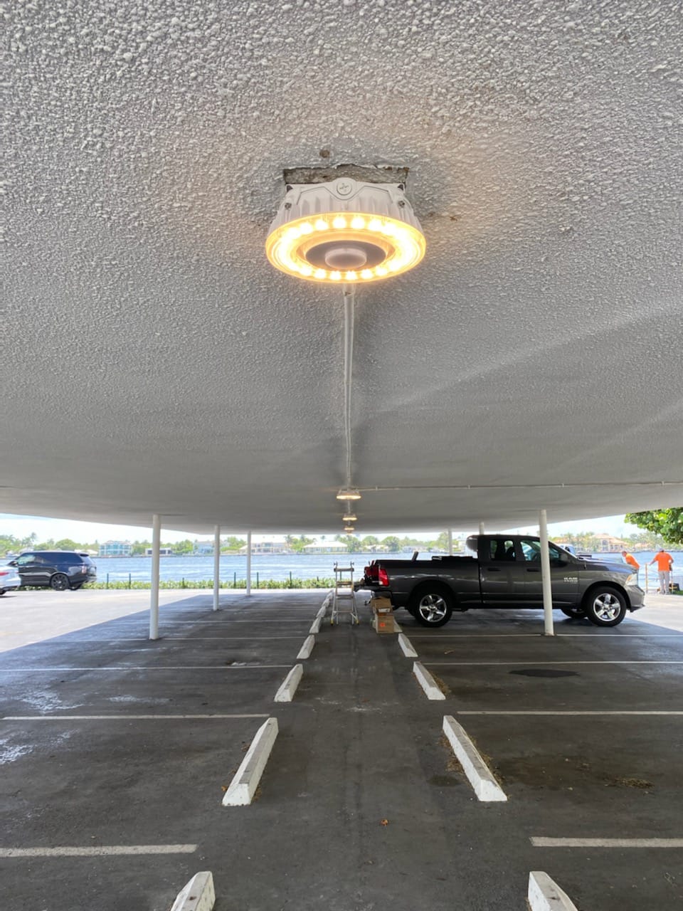 Parking garage LED upgrade - after